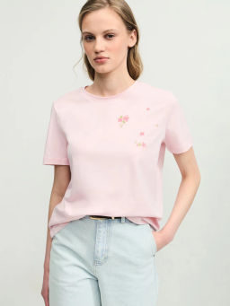 Футболка из хлопка с принтом / Zarina