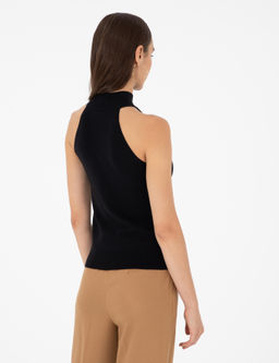 Siyah Slim Fit Triko Bluz - Pierre cardin фото 5