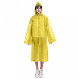 Дождевик-плащ 63х117см, на кнопках, EVA, цвета в ассортименте: голубой; фиолетовый, в п/эт пакете (Китай)