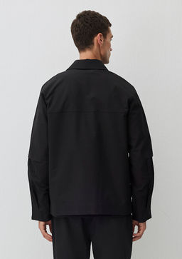 Cep Detayl? Siyah Ceket - Mavi фото 4