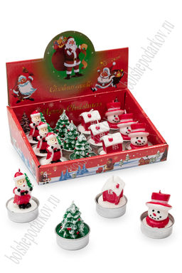 Свечи парафиновые 3,5*6 см Ассорти (12 шт) SF-7794, №12