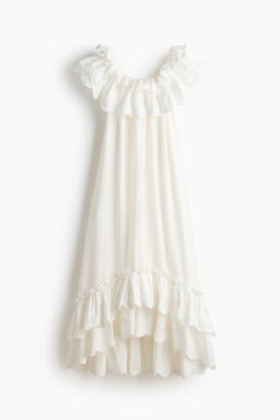 Vestido off-the-shoulder con volantes