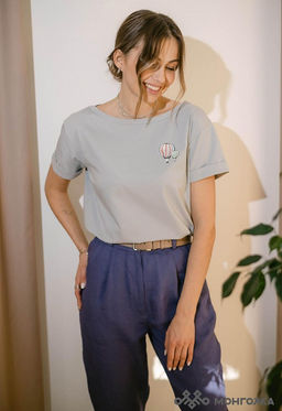 Футболка с подворотом и принтом (арт. 101039-3), ООО МОНГОЛКА  фото 6