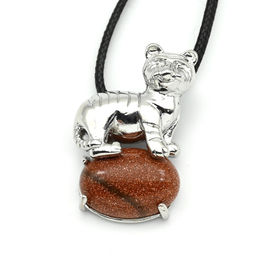 Подвеска с авантюрином Тигр 23*32мм