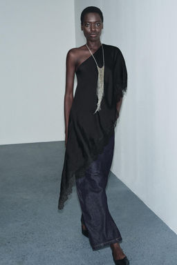 ZW COLLECTION ASYMMETRIC LACE TOP - Zara фото 4