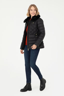 Женское черное пальто - U.s. polo assn фото 4