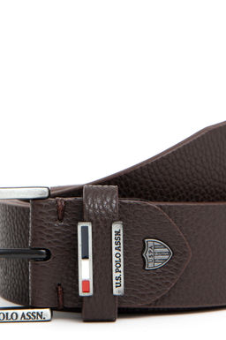 Мужской коричневый пояс - U.s. polo assn фото 4