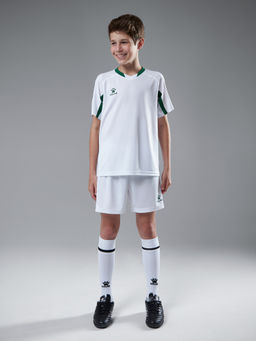 Детская футбольная форма KELME Football Suit (White/Green)