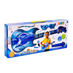 Игрушка музыкальная гитара Играй и пой, с микрофоном, звуковые эффекты, синяя - Simaland фото 8