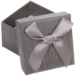 Цена за 4 шт. Коробка подарочная "Wish" 5*5*3,5 см, Серый