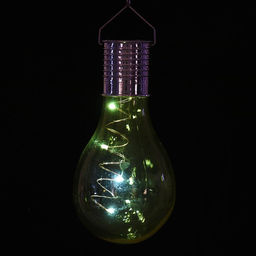 Садовый светильник на солнечной батарее Лампочка жёлтая, 8148 см, 5 LED, свечение белое - Luazon lighting фото 5