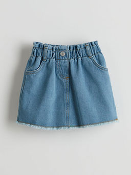 Beli Lastikli K?z ?ocuk Jean Etek