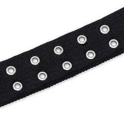 Ошейник четырехслойный с вертлюгом, 65 х 4 см, ОШ 54-60 см, полиэстер, чёрный - Пижон фото 8