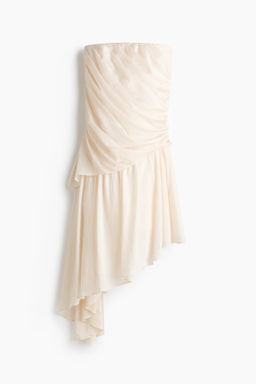 Vestido bandeau drapeado
