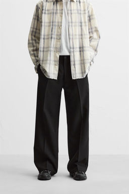 FLARED FIT PLEATED TROUSERS - Zara фото 2