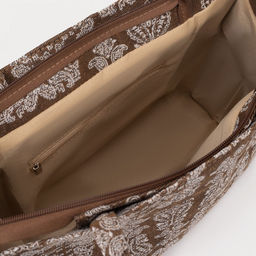 Сумка-тоут на молнии, длинная ремень, цвет коричневый - Simaland фото 3