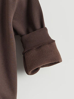 Aslan Kral Bask?l? Erkek ?ocuk Kal?n Sweatshirt