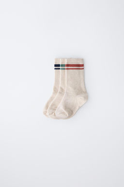 3-PACK OF STRIPED LONG SOCKS - Zara фото 11