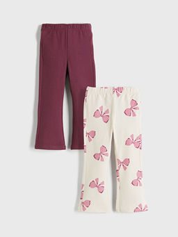 ?spanyol Pa?a K?z ?ocuk Tayt Pantolon 2li