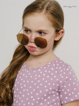 Платье Лето горох розовый - Sovalina фото 9