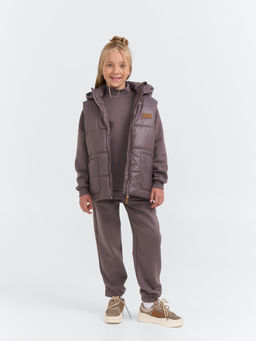 Свитшот Темный шоколад утепленный 7+ - Bungly фото 7