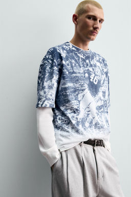 CHAMPION ® X ZARA AMERICAN FOOTBALL PRINT T-SHIRT фото 13
