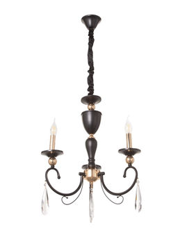 Люстра BayerLux «Винтаж», 3×40, Е14, чёрный, 62×62×59(+50) см