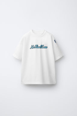 CAMISETA ESTAMPADO SKATE PIXEL / Blanco