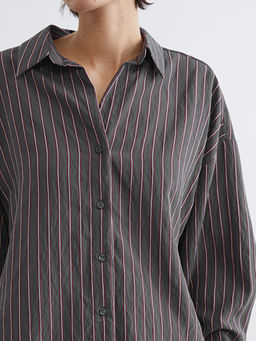 ?izgili Oversize Kad?n G?mlek