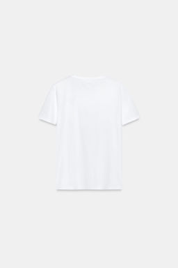 CAMISETA METALIZADA MANGA CORTA / Dorado