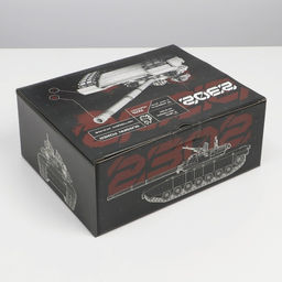 Коробка сборная 23 февраля, танк, 30 23 12 см