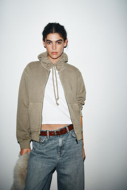 FADED-EFFECT HOODIE - Zara фото 2