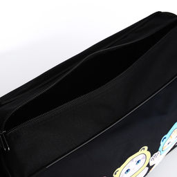 Сумка детская спортивная для девочки «Котята в шапках», 40×24×21, отдел на молнии, чёрный