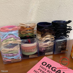 Набор эластичных резинок для волос с бантами 5шт