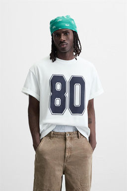 RETRO NUMBER PRINT T-SHIRT - Zara фото 2