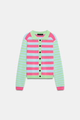 CHAQUETA PUNTO RAYAS / rayas - Zara фото 6