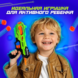 Бластер THUNDER GUN, стреляет мягкими пулями - Woow toys фото 6