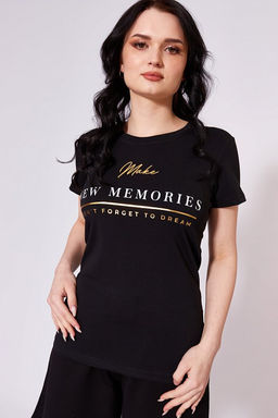 Футболка М323044Па Черный - Елена фото 2