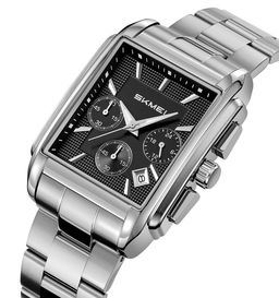 Часы наручные Skmei мужские электронные спортивные 2339silver-black-steel
