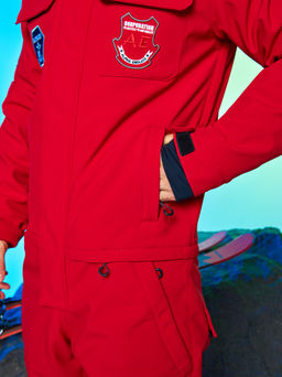 Мужской сноубордический горнолыжный комбинезон Alpha Endless Prometheus 223/230510 RED - Красный