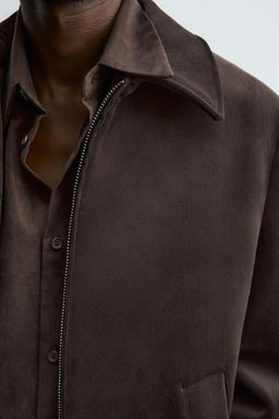 REGULAR FIT VELVET JACKET - Zara фото 5