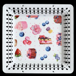 Поднос квадратный 26х3,5 см / JCA508 /уп 60/ - Галеонтрейд фото 3