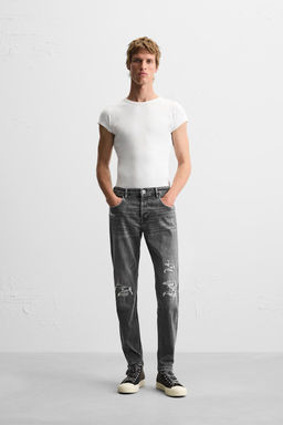 RIPPED SKINNY FIT JEANS - Zara фото 21