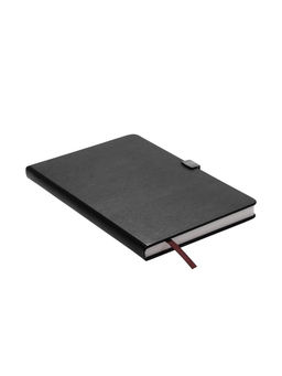 Ежедневник недатированный А5, 80 листов, обложка ПВХ, с хлястиком, чёрный