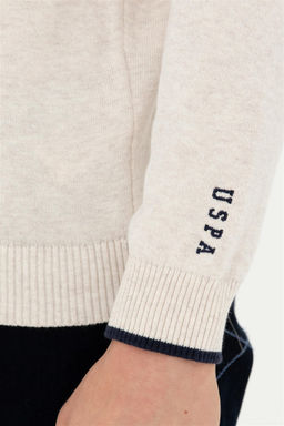 Мужской свитер из каменного меланжа - U.s. polo assn фото 7