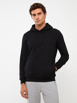 Uzun Kollu Erkek Kal?n Hoodie