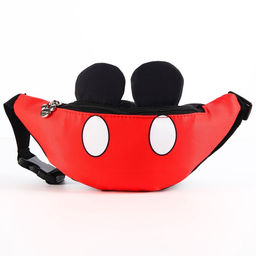 Сумка поясная детская с ушками, 25×6×13 см, Микки Маус
