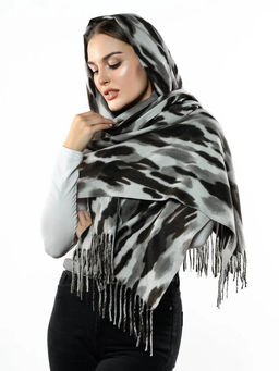 Яркий палантин с анималистичным принтом - Pretty mania фото 4