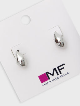 Серьги женские в серебристом цвете