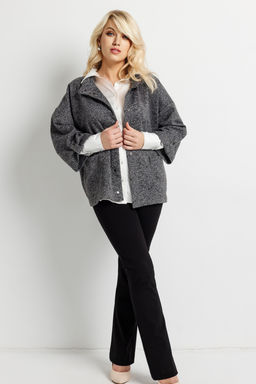 Жакет женский 4498/01/Серый, белый - Rise фото 3